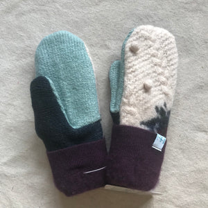 recycled wool mitts #20