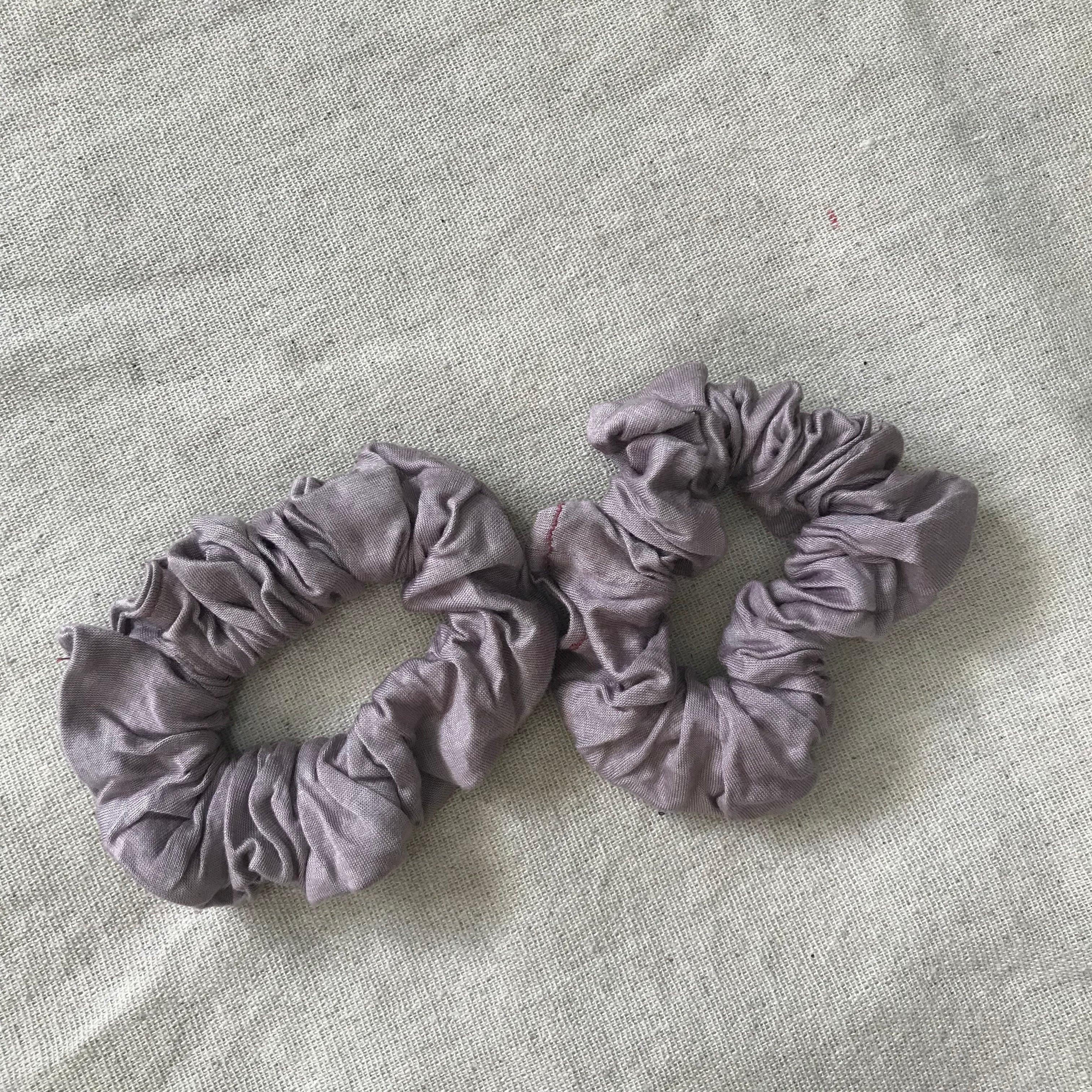 lilac pale purple jersey knit Scrunchie