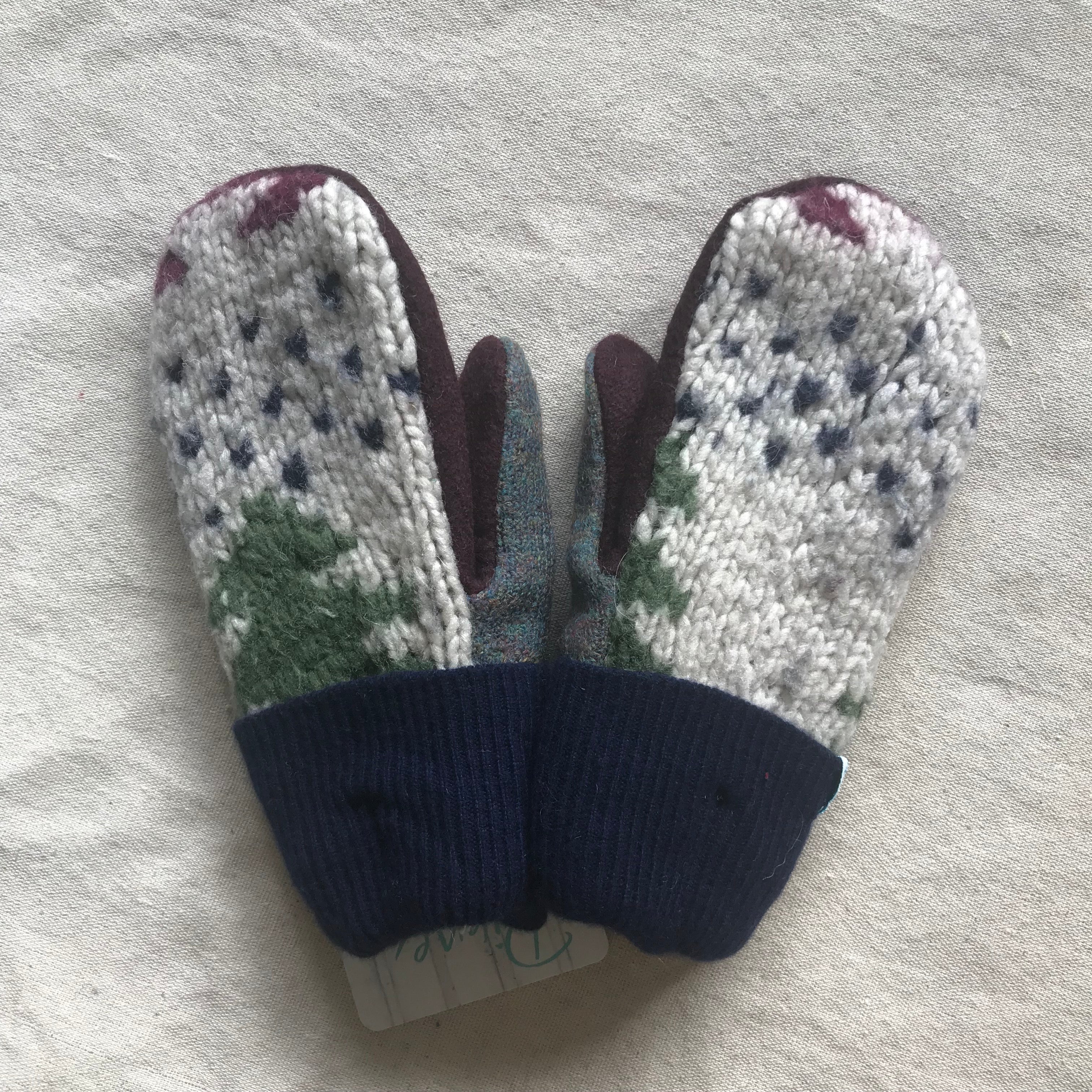 recycled wool mitts #8