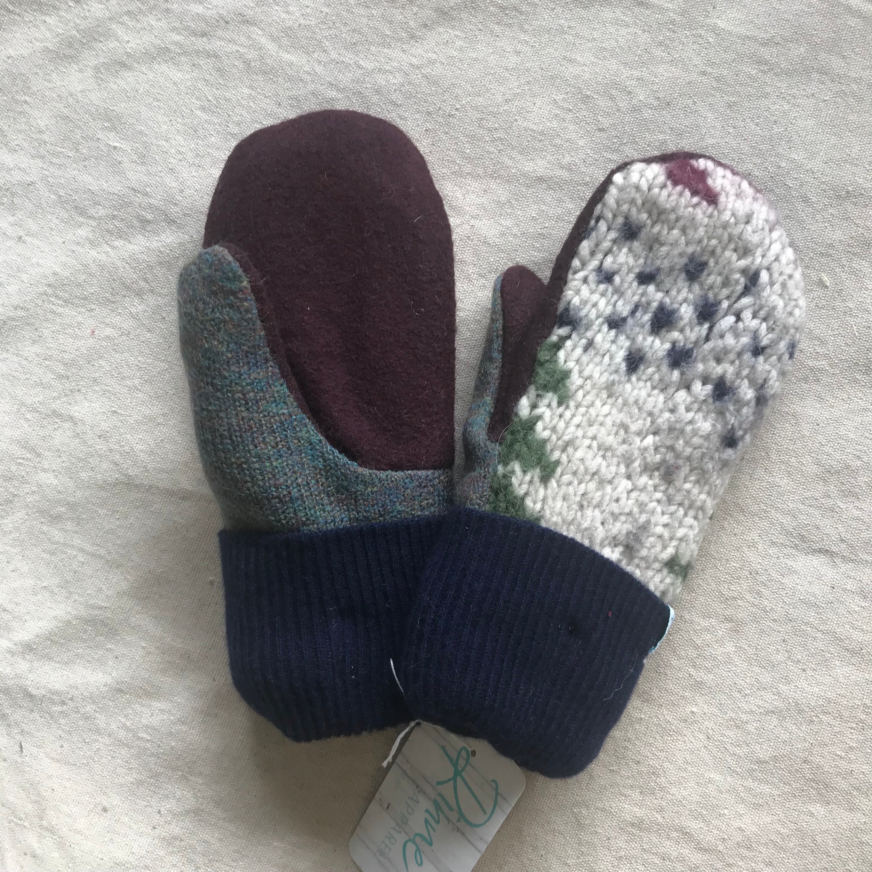 recycled wool mitts #8