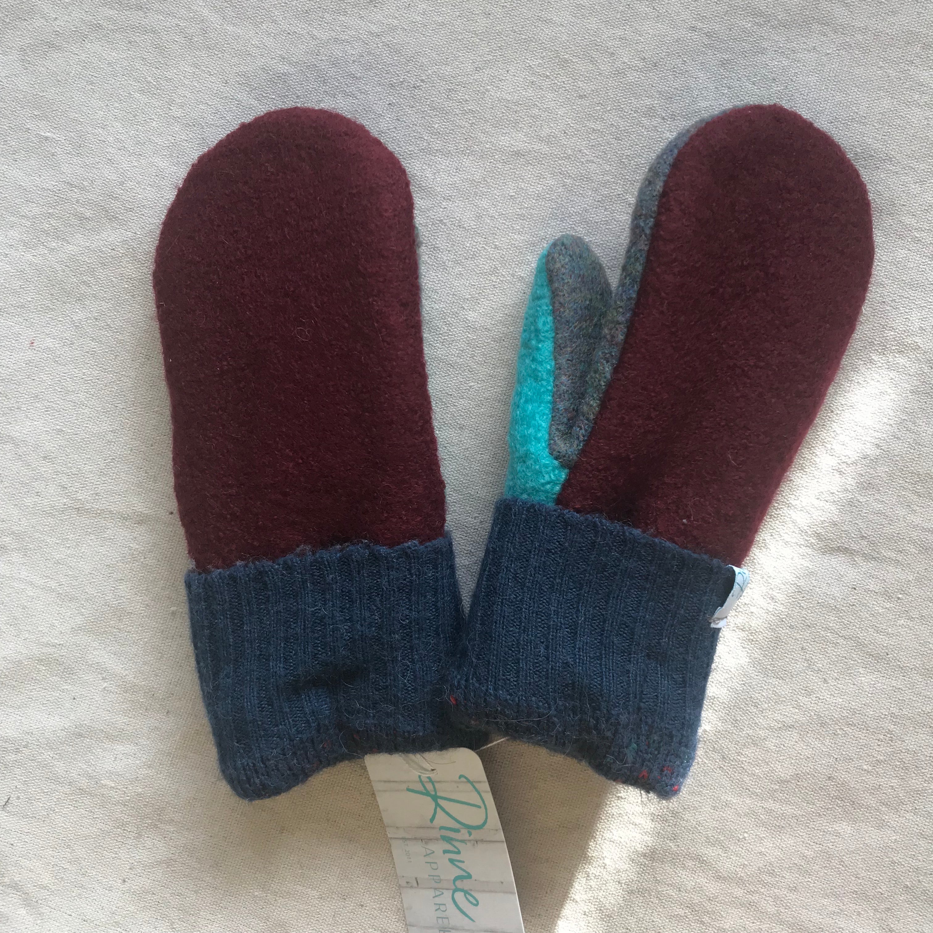recycled wool mitts #12