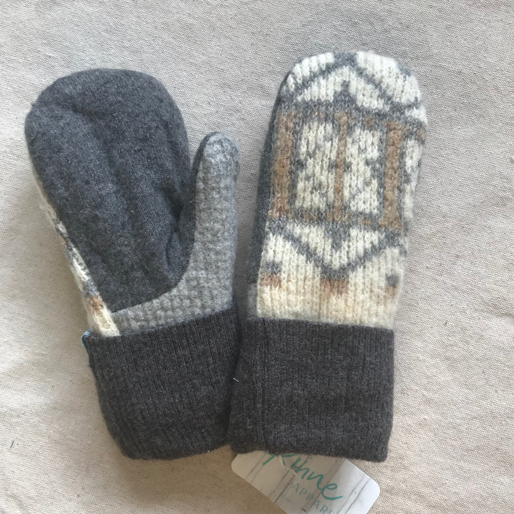 recycled wool mitts #21