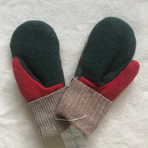 recycled wool mitts #25