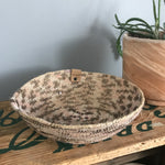small jute rope tray variegated stitching