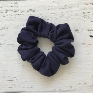 navy knit Scrunchie