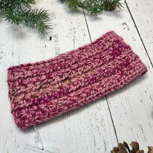 dusty rose, pink, brown Star Headband SALE