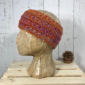 sunset orange, yellow, lavender purple Star Headband SALE