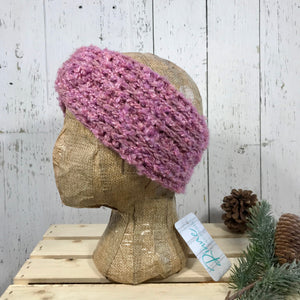 bubble gum pink fuzzy boucle Twist Headband SALE