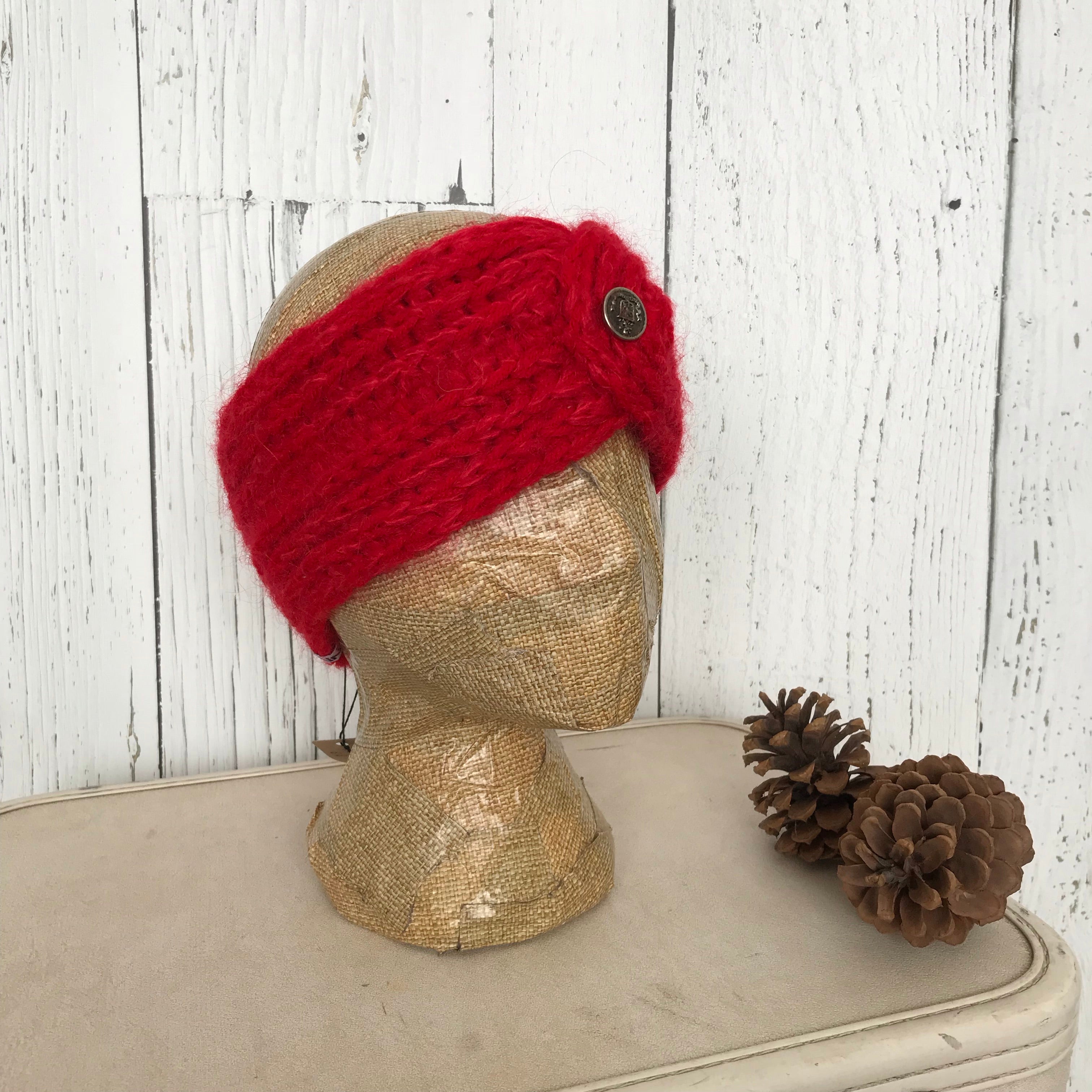 bright red Twist Headband SALE