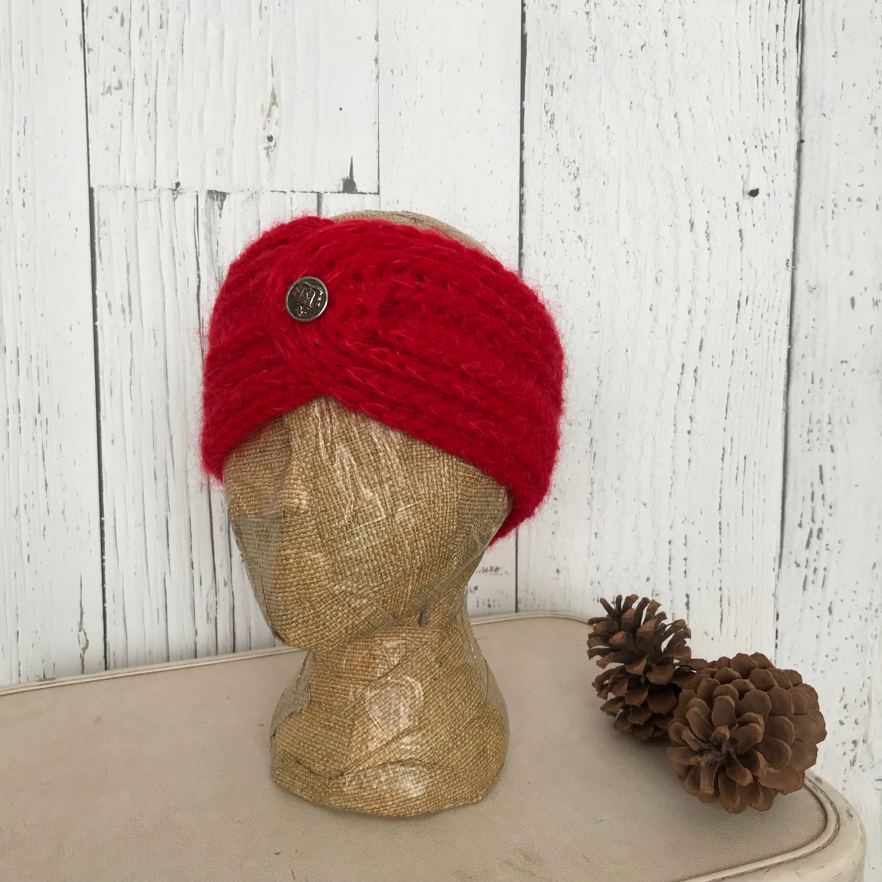 bright red Twist Headband SALE