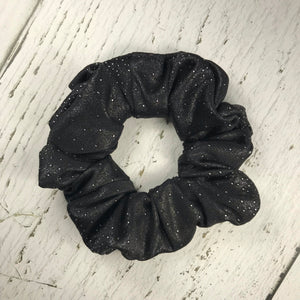 Black Silver Sparkle Scrunchie