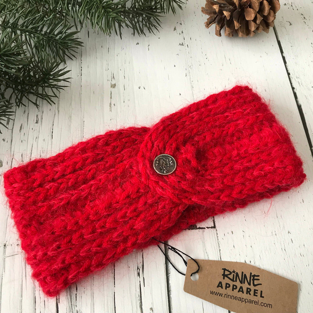 bright red Twist Headband SALE